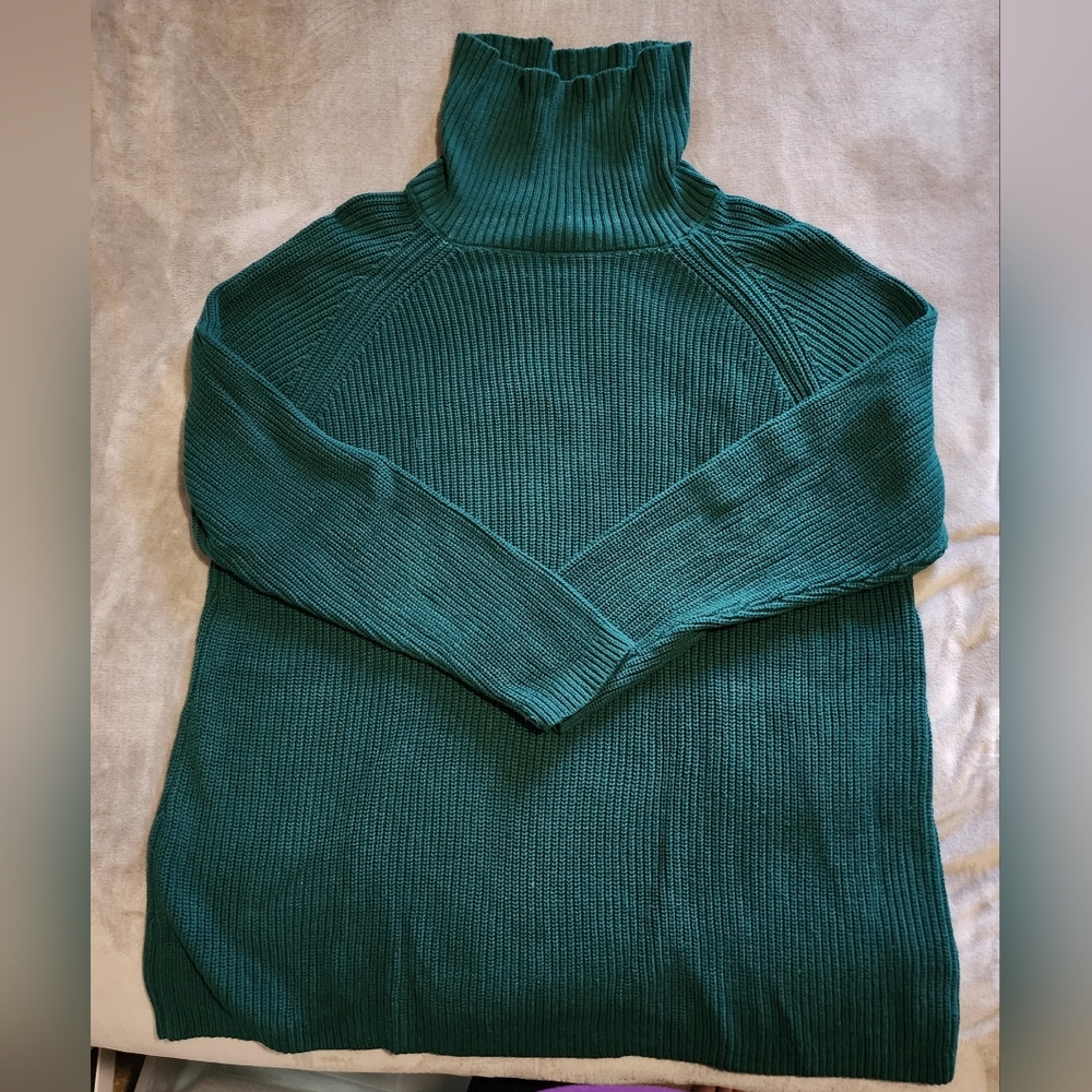 Coldwater Creek Shaker Turtleneck Sweater